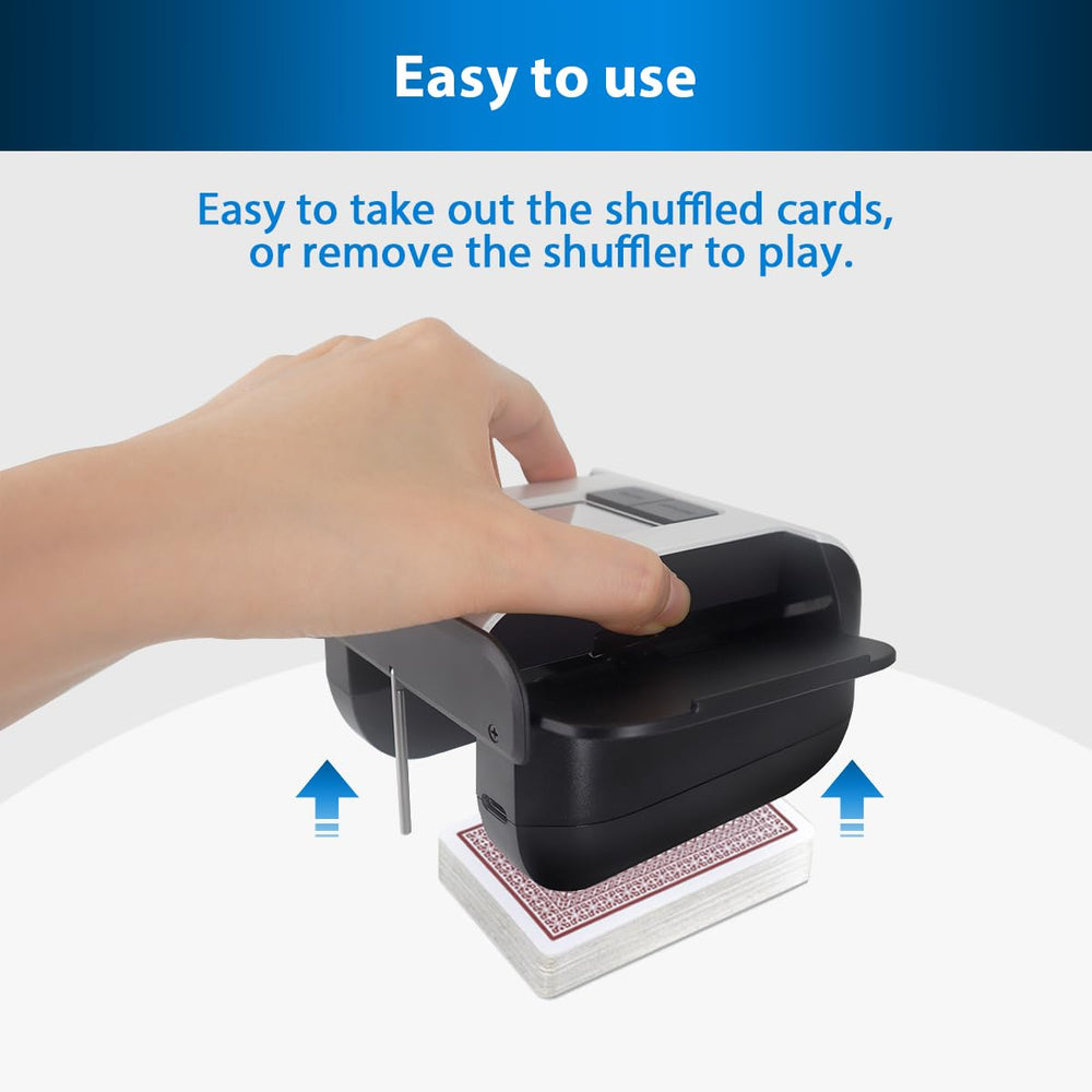 ShuffleBox S1 operates quietly at 75 dB for focused gameplay.