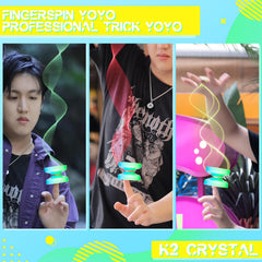 ShungRu Crystal Yoyo K2 includes 12 strings ready for practice sessions.
