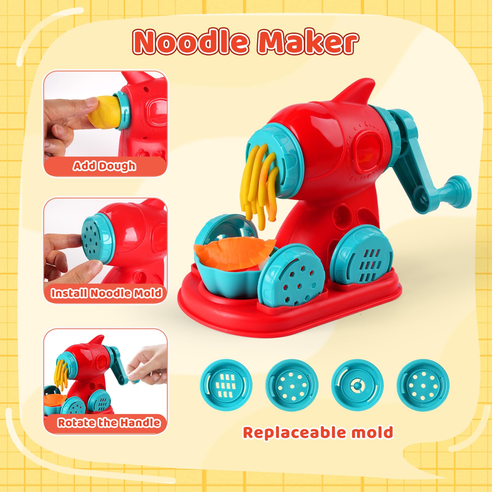 Shunshoon dough kitchen molds and tools for small hands.