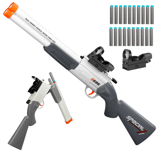 Shushuzz cool toy shotgun full view shows realistic design for play
