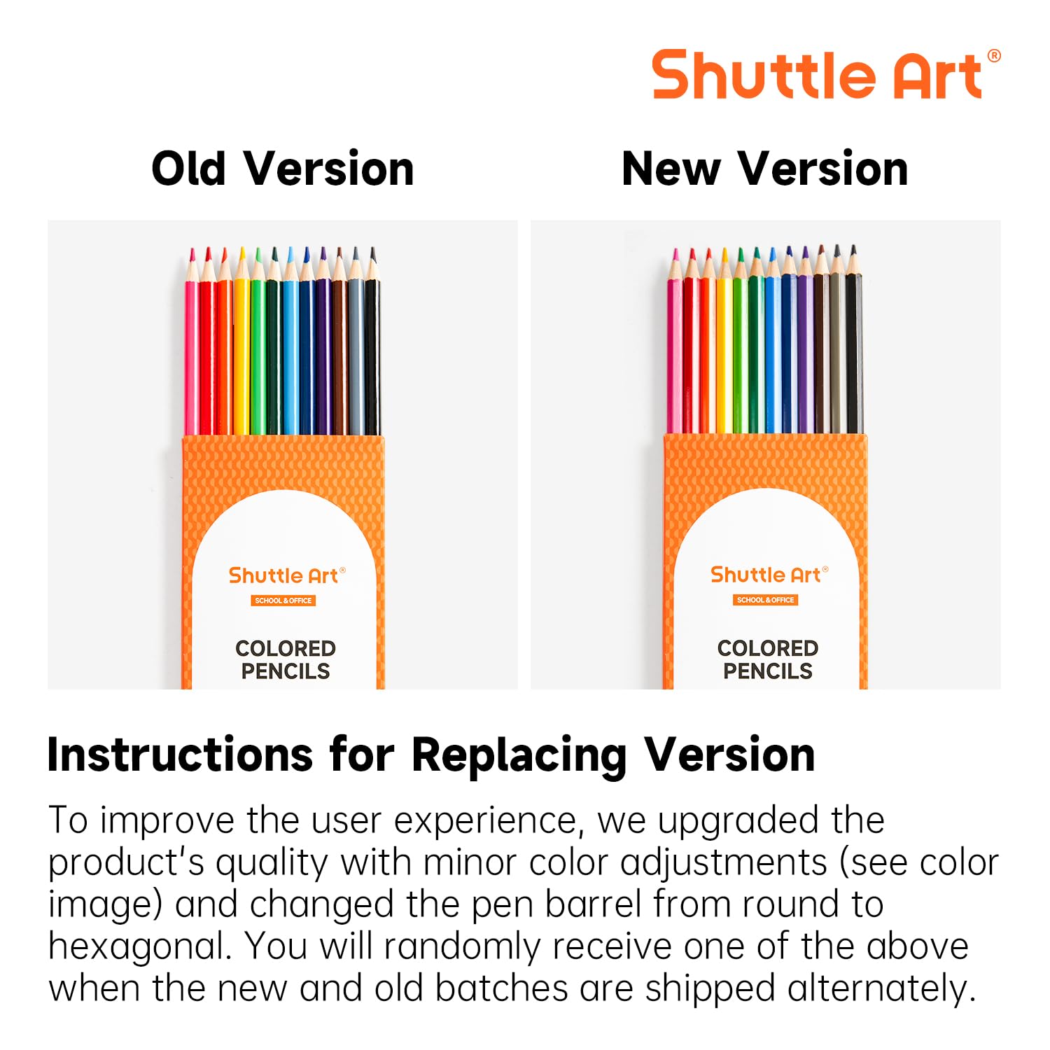 Shuttle Art durable pencils with protective casing for classrooms.