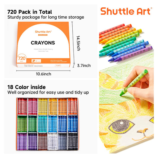 Shuttle Art storage box showcases 18 color varieties for quick selection