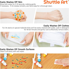 Shuttle Art creative play montage emphasizes imagination and hand-eye coordination