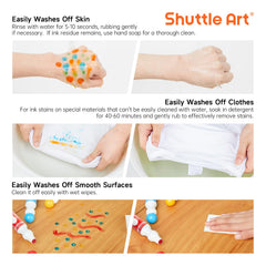Shuttle Art Dot Makers unleash creativity by blending colors and making unique dot patterns.