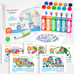 Shuttle Art dot markers 14-color pack for vibrant, creative play