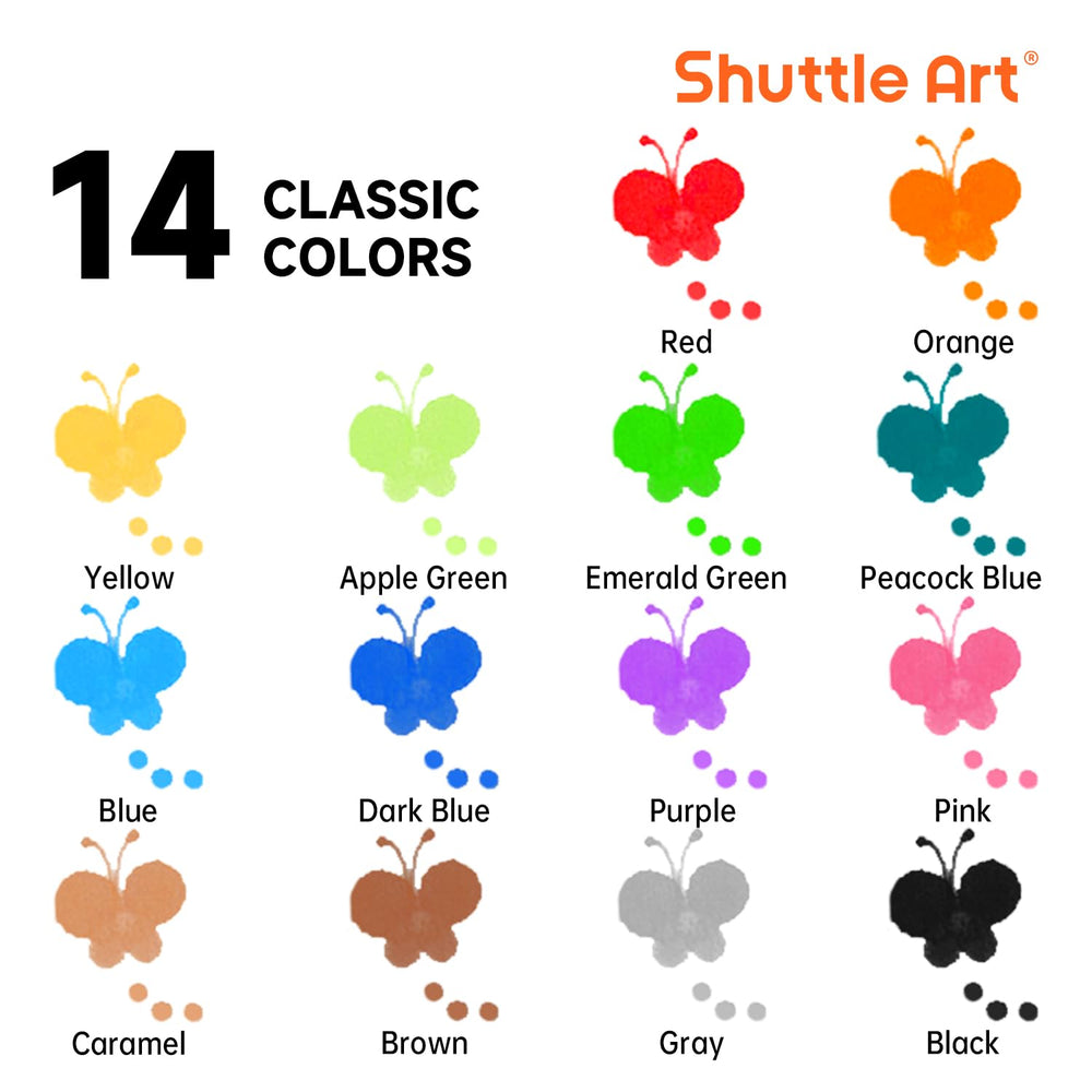 Shuttle Art dot markers and 5 activity books for learning