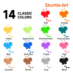 Shuttle Art dot markers and 5 activity books for learning