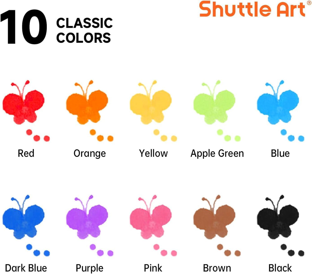 Child holds Shuttle Art markers for easy grip and precise control