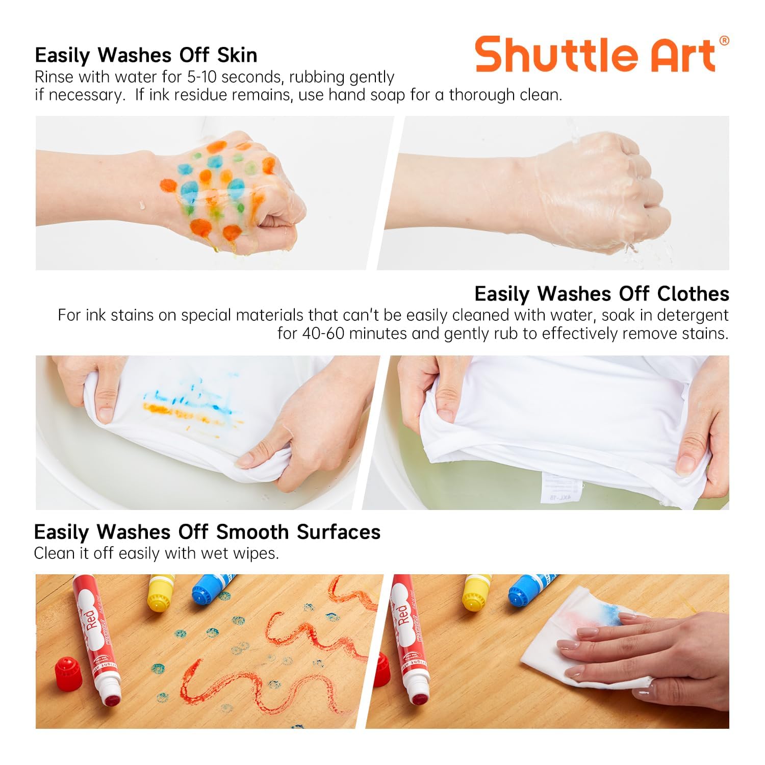 Perfect for preschool activities and guided art projects with Shuttle Art.