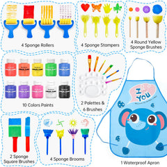 Shuttle Art kids apron protects clothing during messy art sessions