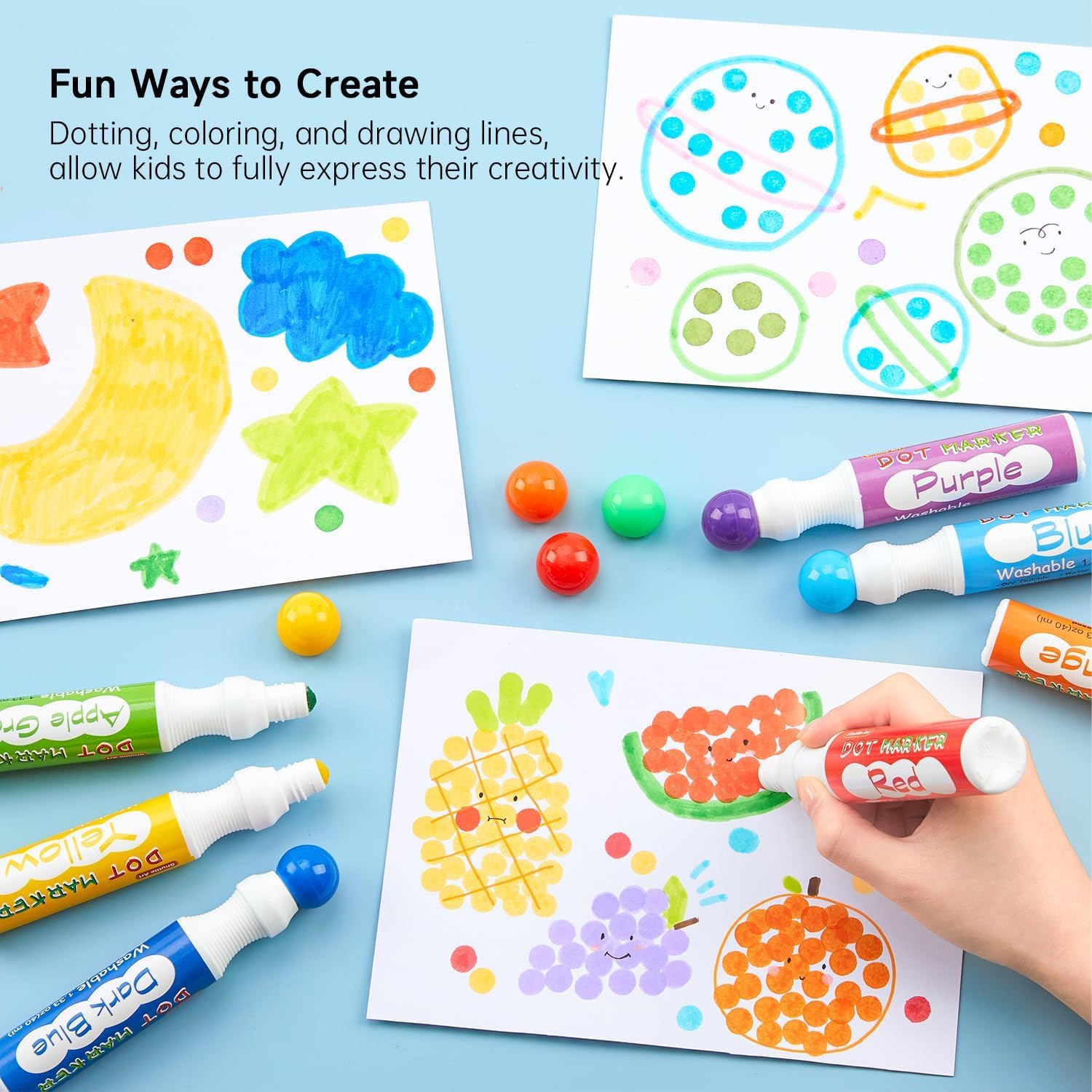Non-toxic Shuttle Art ink ensures safe art sessions for kids