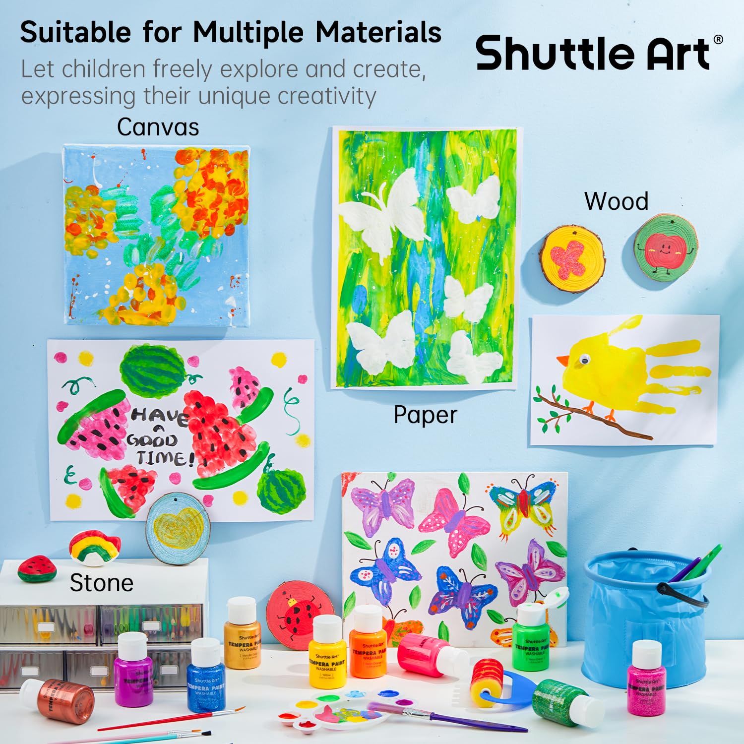 Shuttle Art paints work on paper and cardboard for versatile art projects