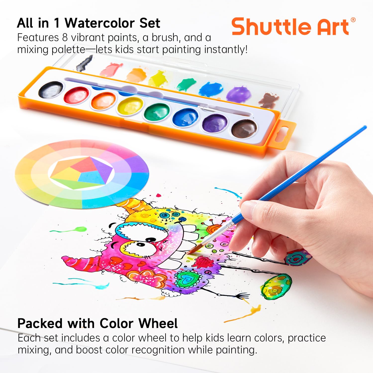 Shuttle Art portable case keeps paints organized for on the go art sessions