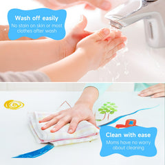 Shuttle Art sponge stampers add playful shapes and patterns
