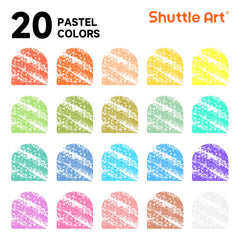 Shuttle Art tempera sticks dry in 90 seconds, reducing smudges