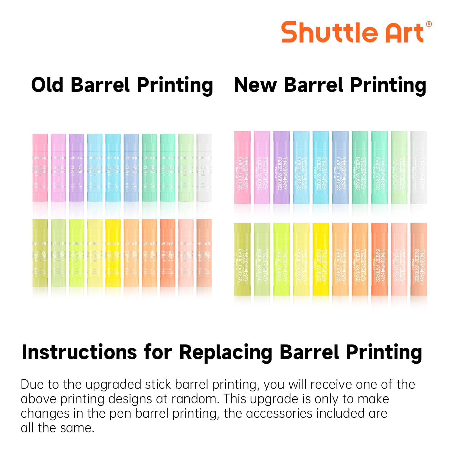 Shuttle Art tempera sticks offer smooth drawing for little hands during crafts