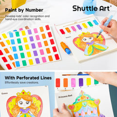 Shuttle Art Water Brushes and Paint Kit tools arranged for easy setup