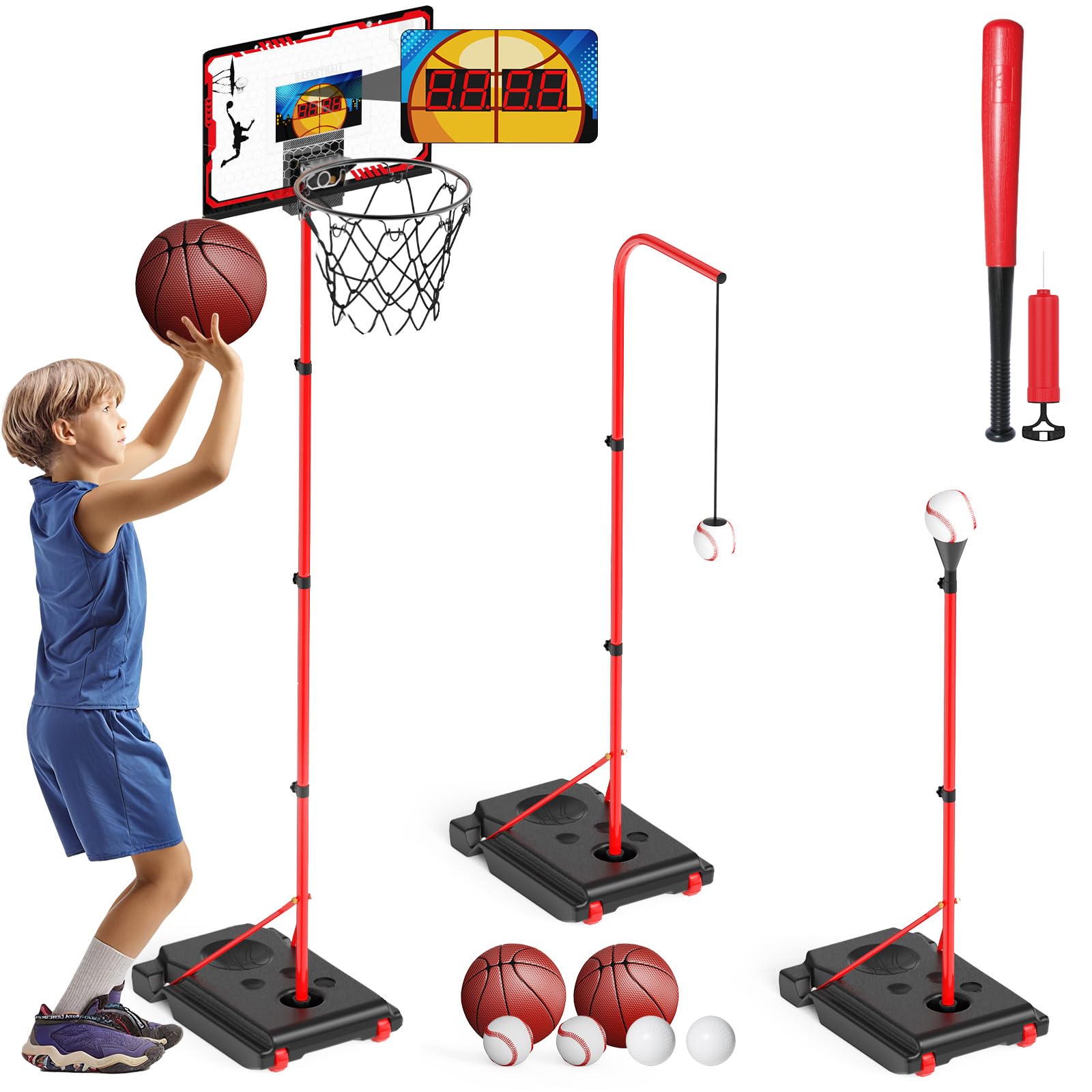 SHXYKZ height range supports kids from toddlers to teens