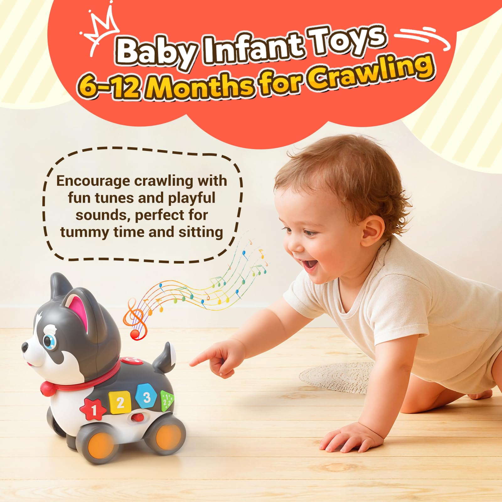 SHXYKZ walking toy encourages chasing and pulling along for toddlers