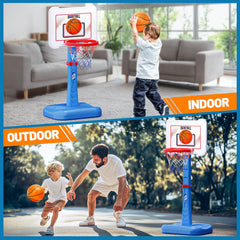 ShyLizard adjustable hoop height image, grows with your child.