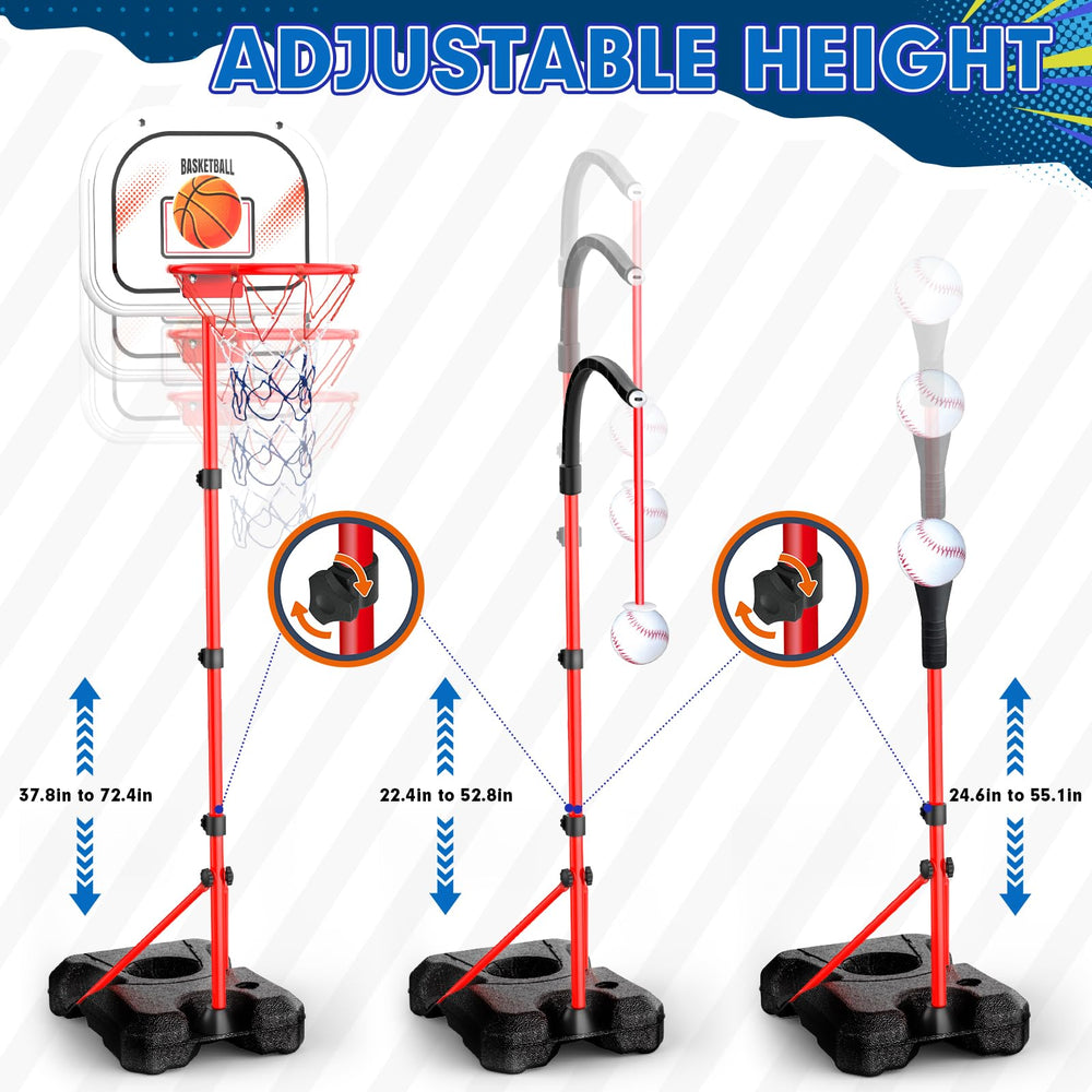 ShyLizard adjustable-basketball-hoop-height enables long-term use as kids grow.