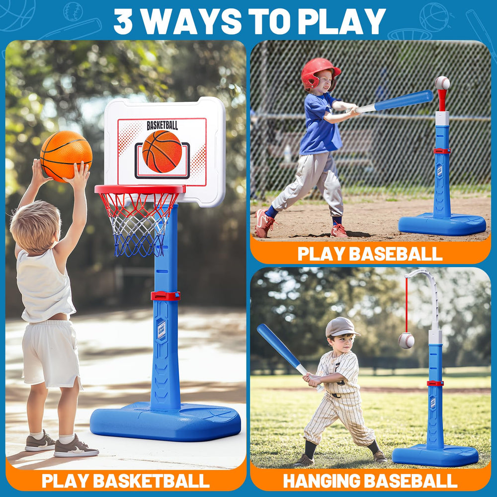 ShyLizard baseball tee set image, promotes early hand-eye coordination.