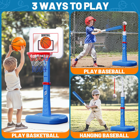 ShyLizard baseball tee set image, promotes early hand-eye coordination.