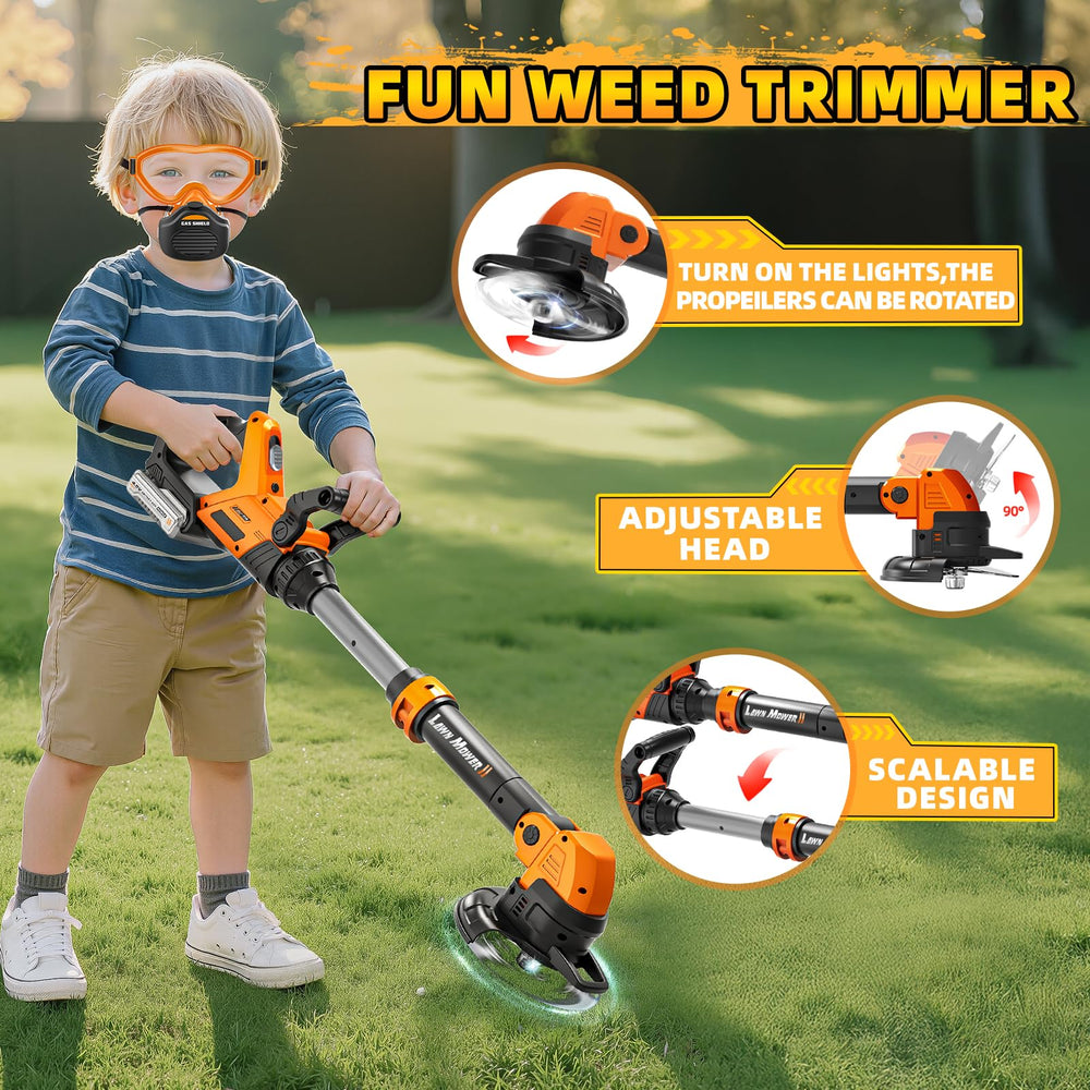 ShyLizard hedge trimmer action with safe design for kids.