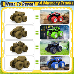 ShyLizard Monster Trucks large rubber wheels grip surfaces for confident movement.