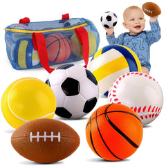 ShyLizard foam soccer ball ready for gentle indoor play and coordination.