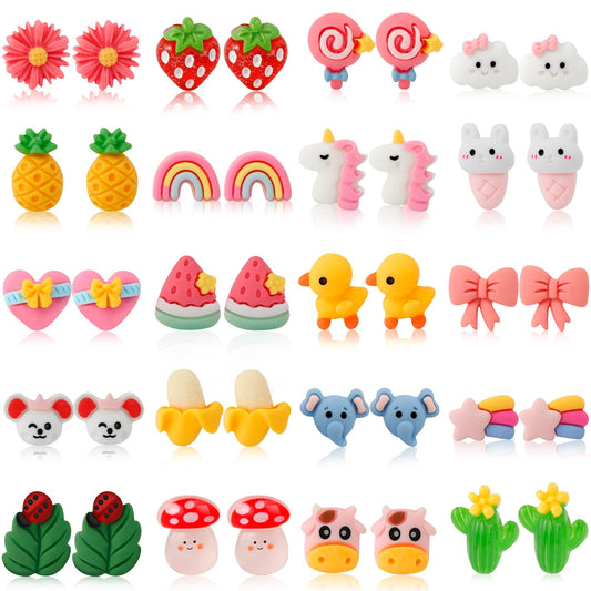 Shyflpopo kids clip-on dolphins earrings with padded clips for comfy wear