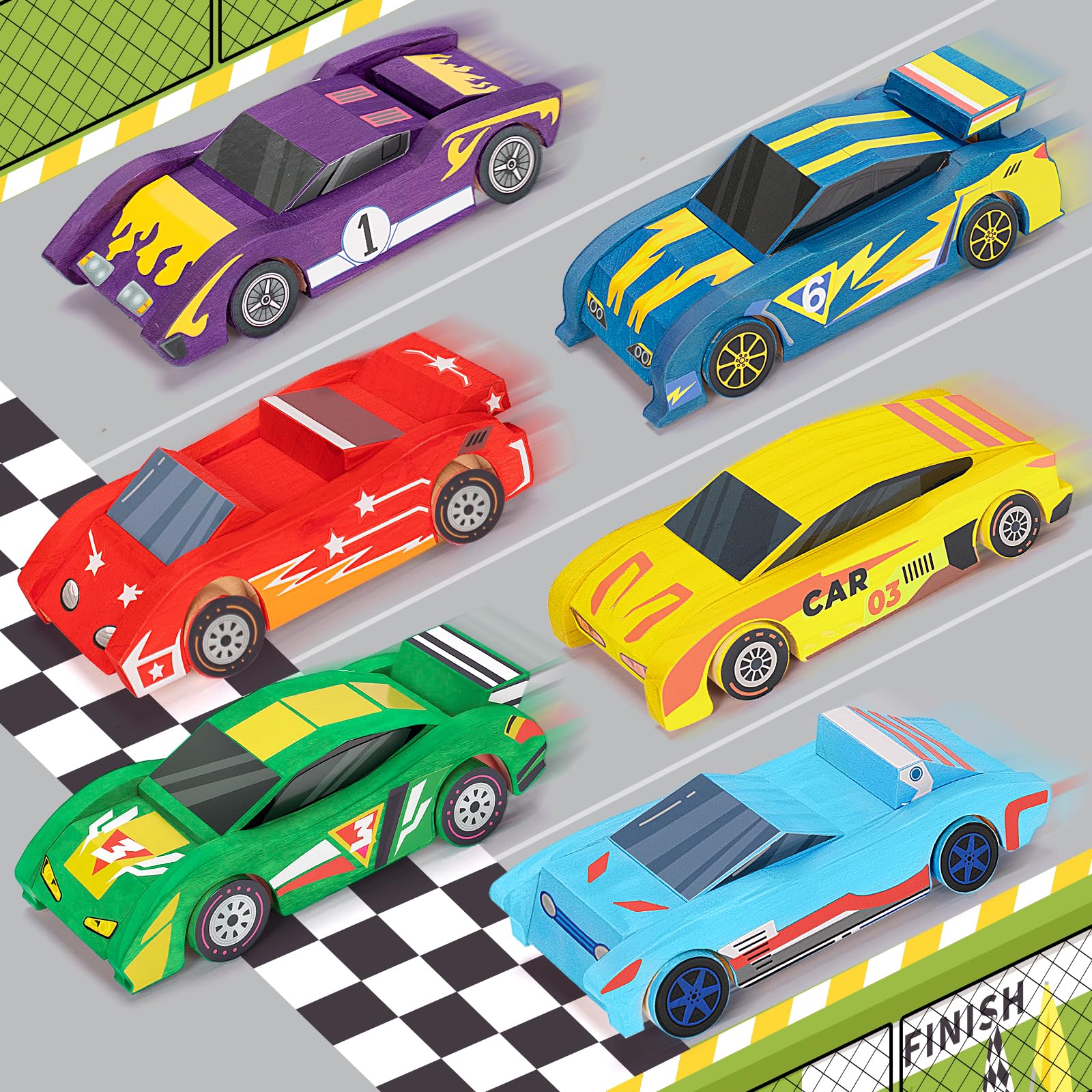 Shyling bright paints for vibrant, personalized car decorations.