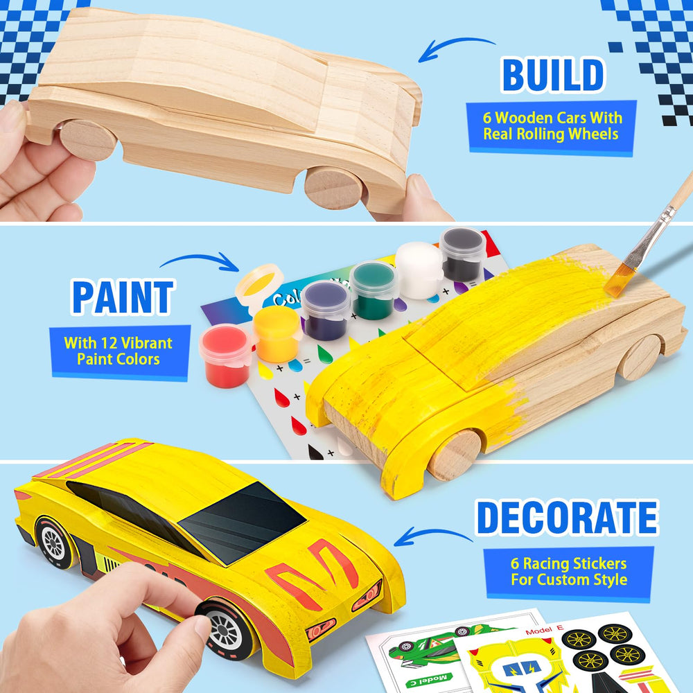 Shyling illustrated instructions guide easy, independent car assembly.