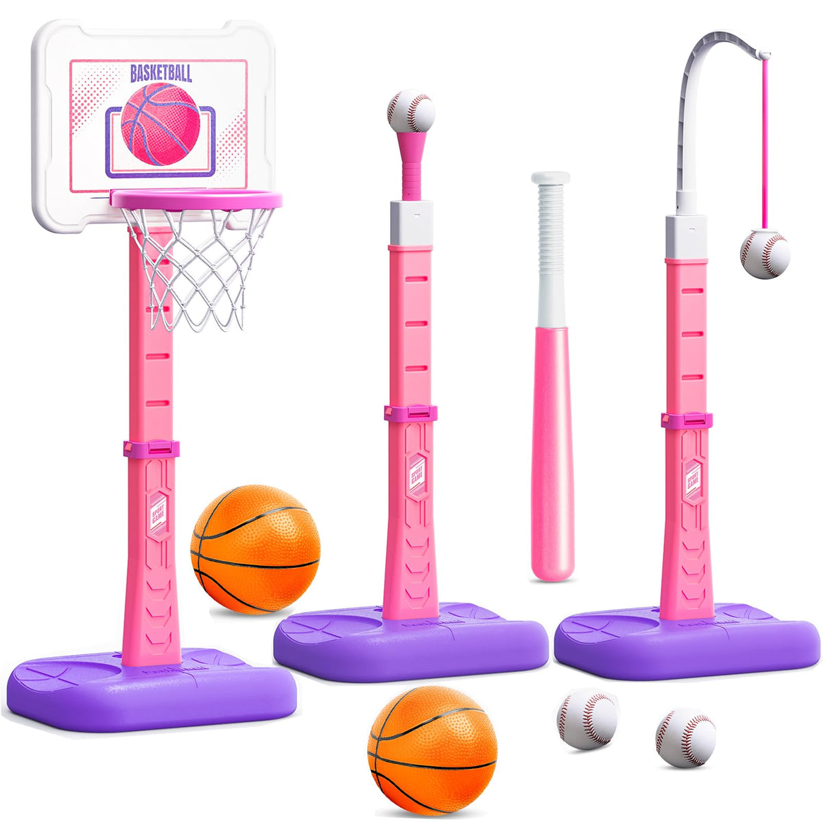 ShyLizard 3-in-1 kids basketball hoop for indoor play and parent-child bonding.
