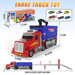 ShyLizard Carrier Truck launcher and track in action during a fun race