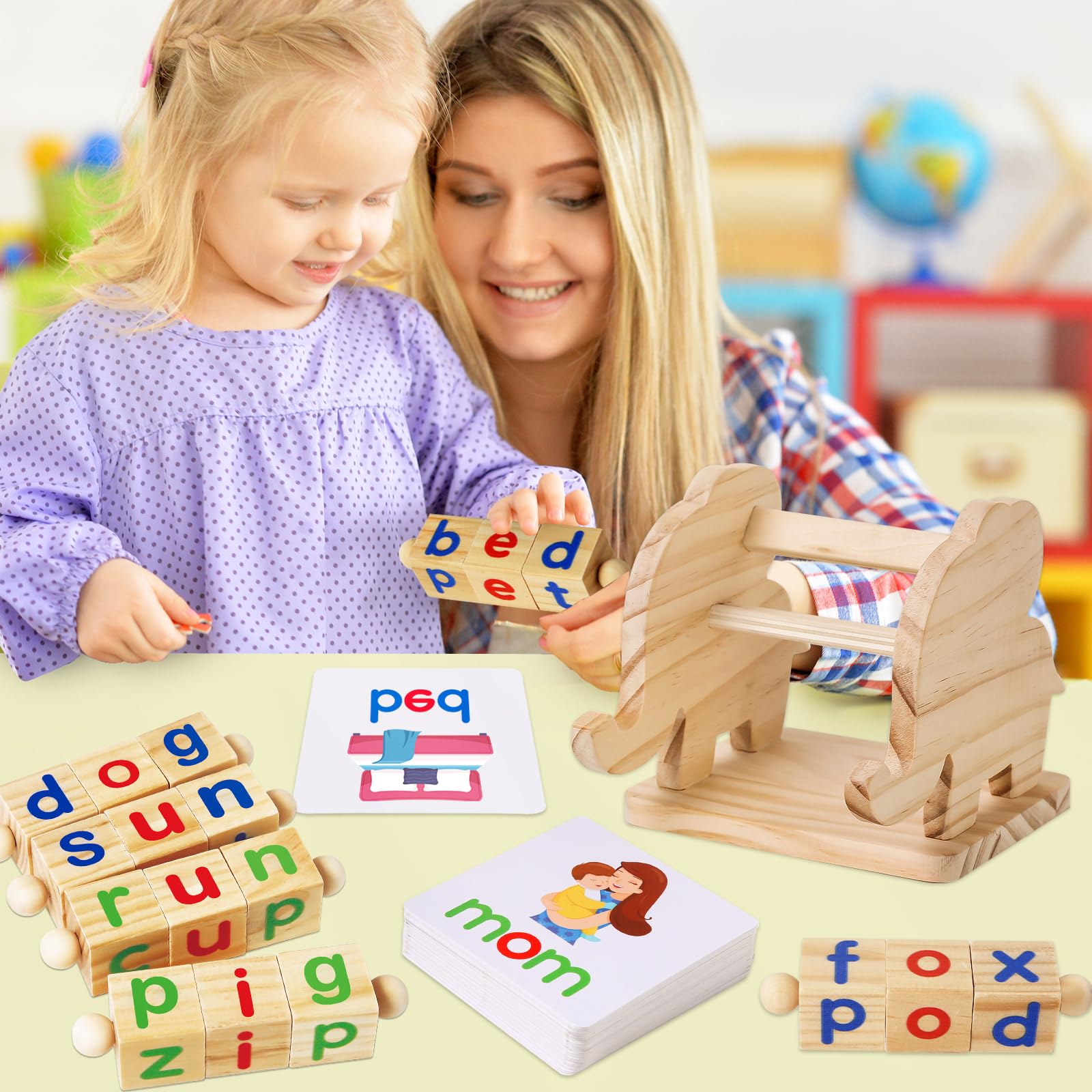 ShyLizard durable pine-wood toy for classrooms and homes.