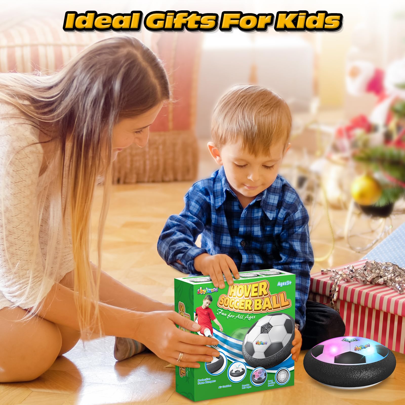 ShyLizard hover soccer ball supports parent-child playtime