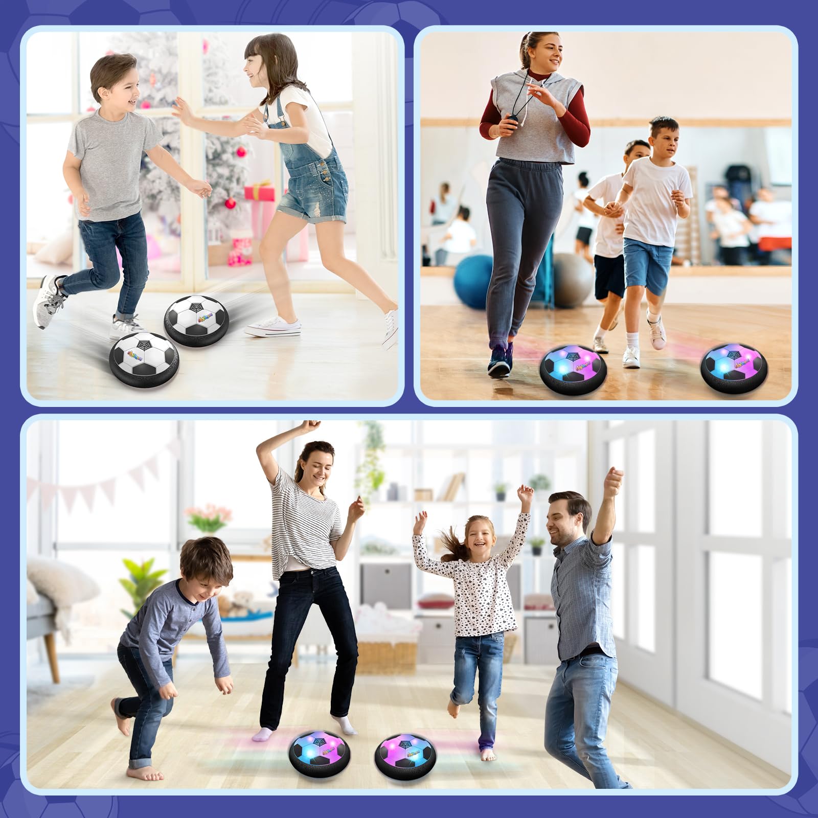 ShyLizard hover soccer ball enables parent-child play at home