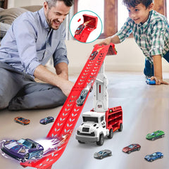 ShyLizard large storage-compartment supports tidy car collections.