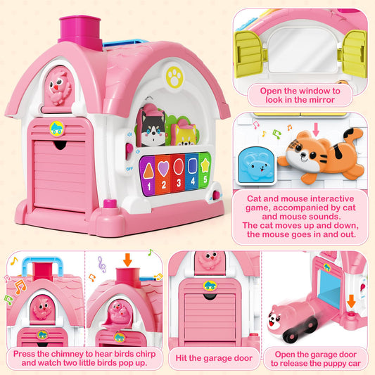 ShyLizard Learning House shapes and colors help build recognition during play.