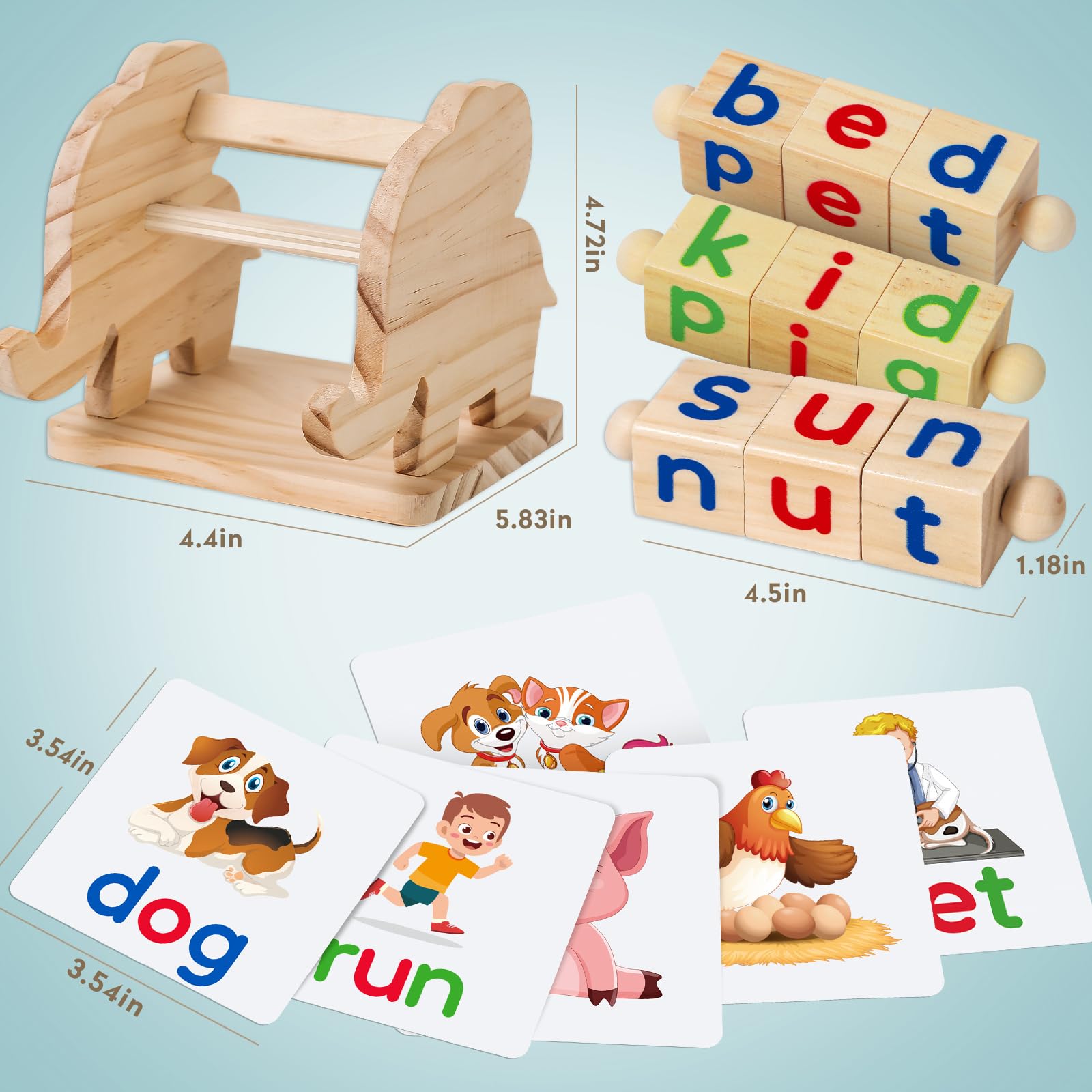ShyLizard sight-word-flash-cards pair pictures with words for visual learning.