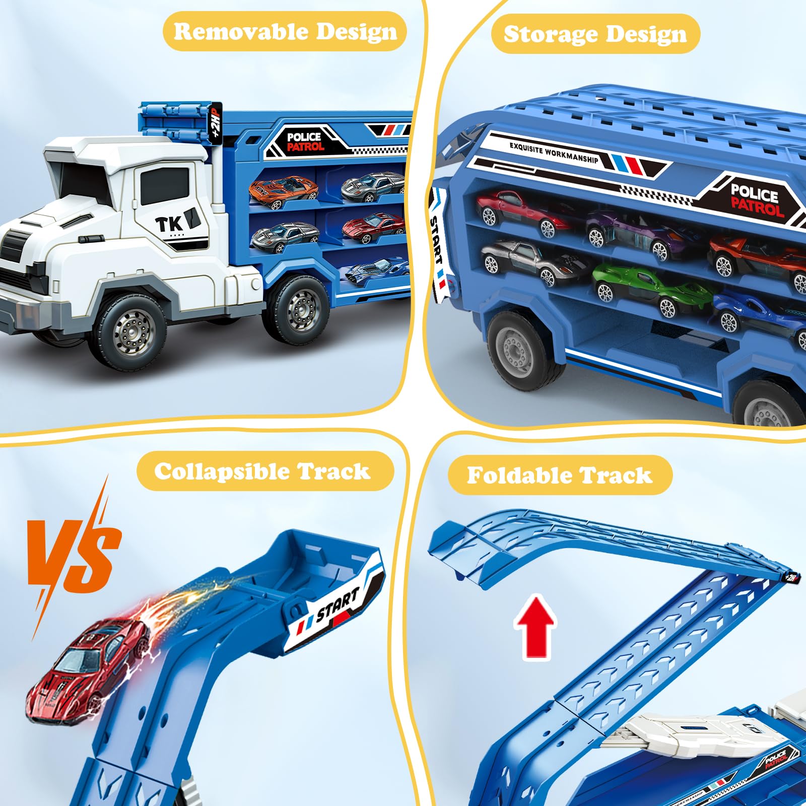 ShyLizard six-die-cast race cars designed for durable fast play.