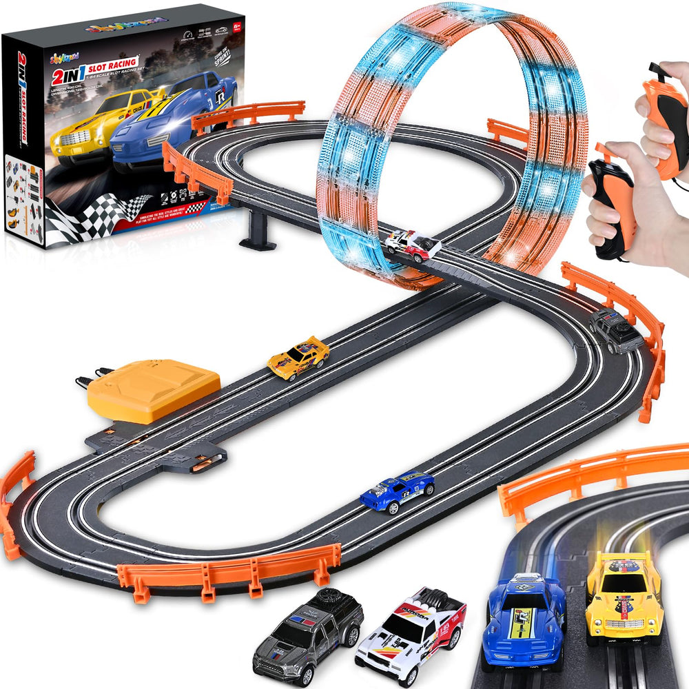 ShyLizard four car slot track set ready for home racing