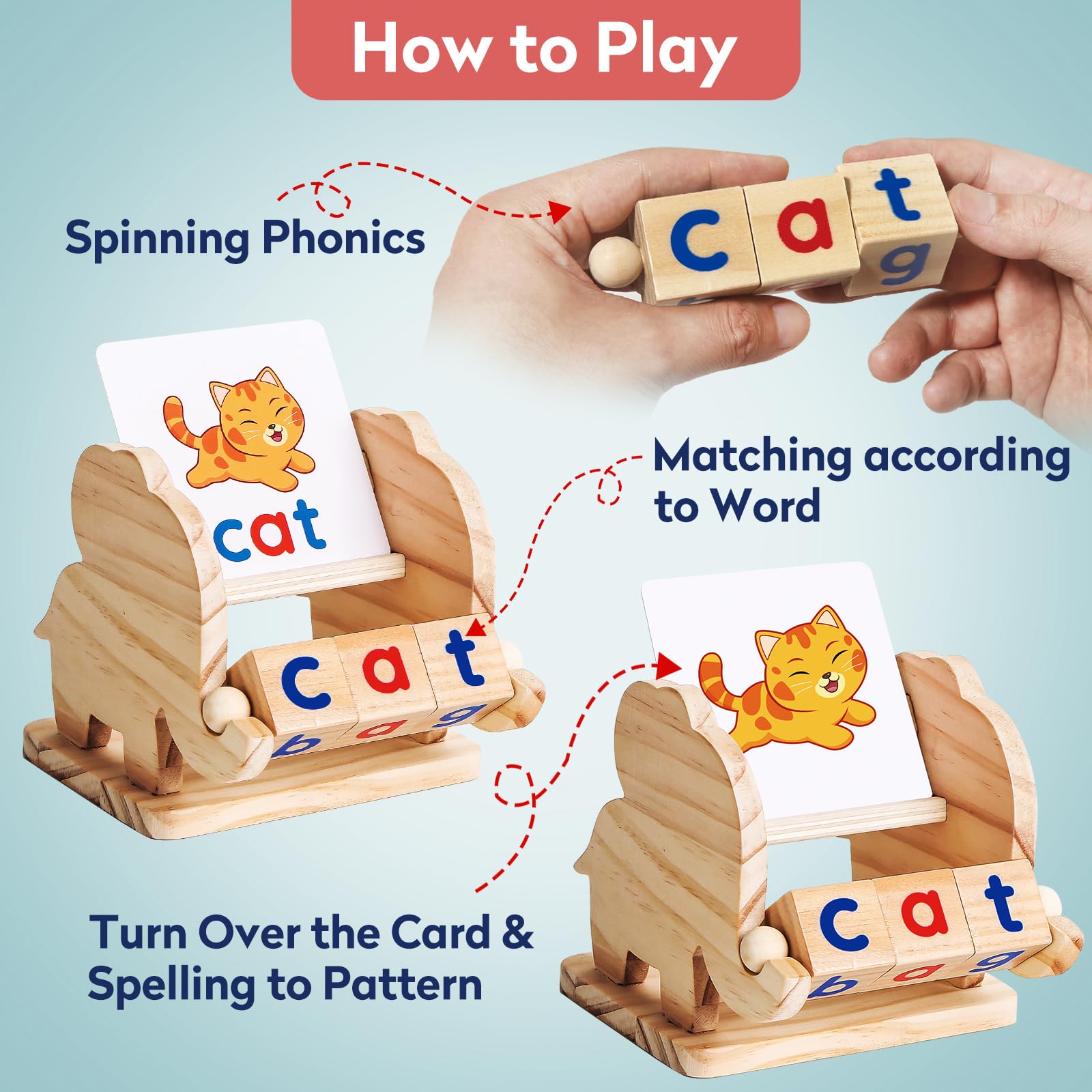 ShyLizard three-letter-words-tiles support letter recognition during hands-on play.