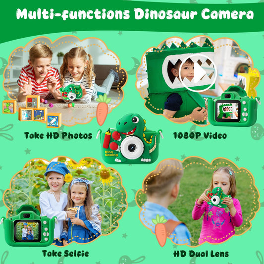 SHZYGQ Kids Camera rear camera captures 1080P video for vivid memories