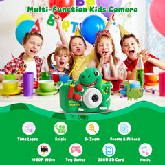 SHZYGQ Kids Camera soft dinosaur cover provides safe grip