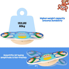 Siairo wobble balance board suited for indoor and outdoor use on flat surfaces.