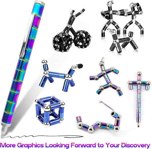 Sicitu fidget pen magnetic-decompression-toy reshapes for focus.
