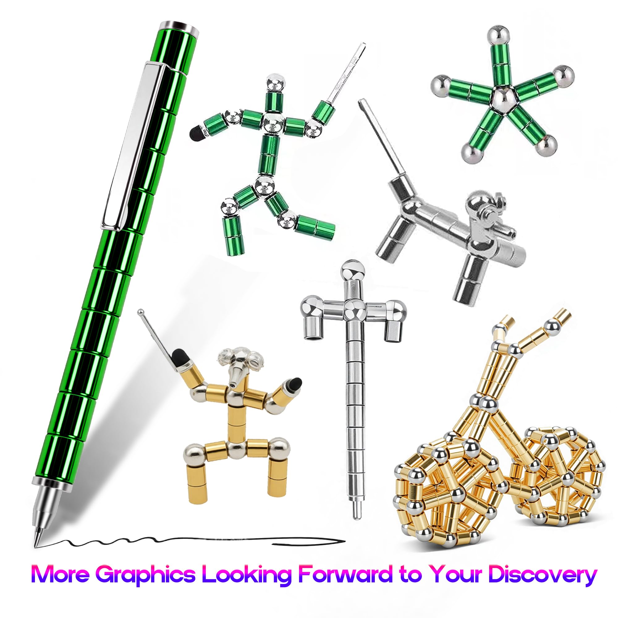 sicitu fidget pen writing and stylus use with portable clip
