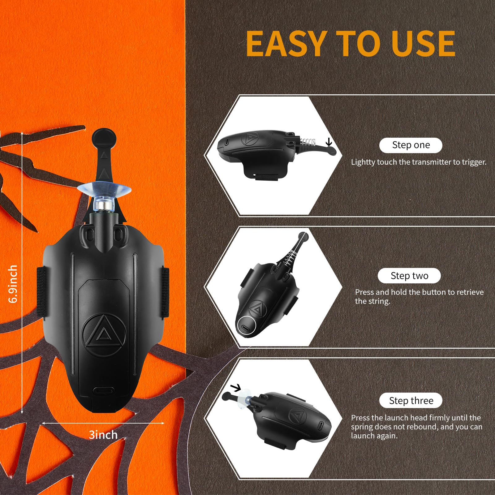 SICNAOPW dual web-shooting modes showcase magnetic and suction options for realistic web-slinging.